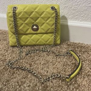 KATE SPADE YELLOW CHAIN BAG